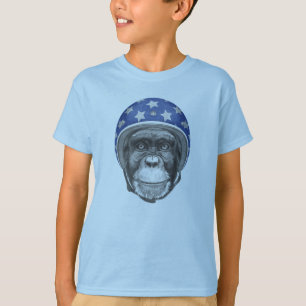 A Chimpanzee Motorcycle Rider T-Shirt