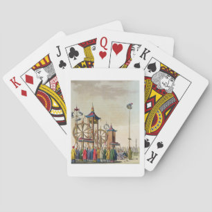 A Chinese circus, illustration from 'Le Costume An Playing Cards