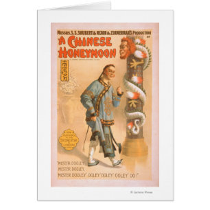 "A Chinese Honeymoon" Theatrical Play Poster