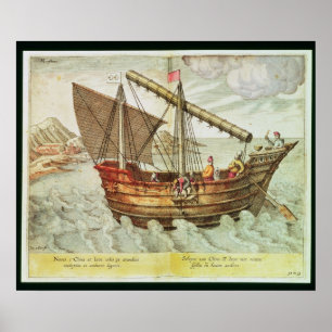 A Chinese Junk Poster