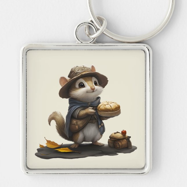 A Chipmunk off the Old Block Key Ring (Front)