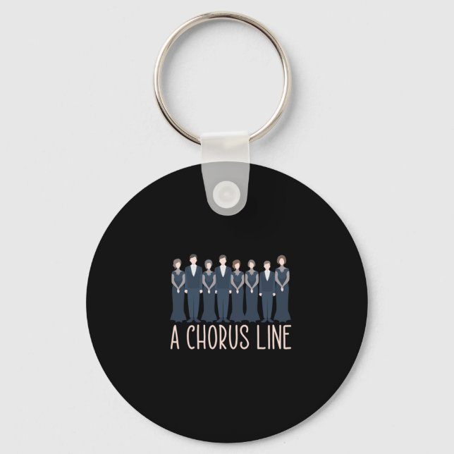 A Chorus Line Choir Singings Choral Music Gift Key Ring (Front)