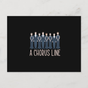 A Chorus Line Choir Singings Choral Music Gift Postcard
