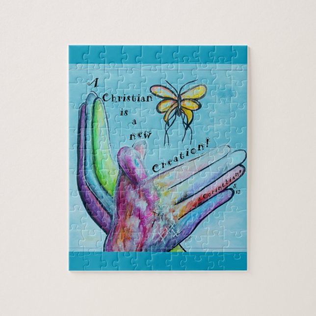 A Christian is a New Creation Jigsaw Puzzle (Vertical)