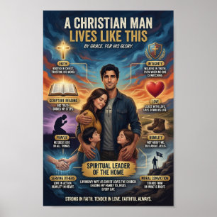 A Christian Man Lives Like This Poster