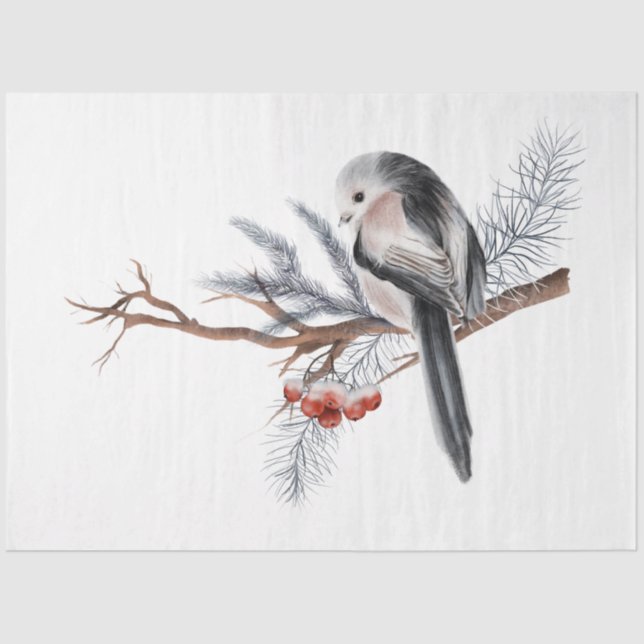 A Christmas Bird Series Design 1 Tissue Paper (Front)