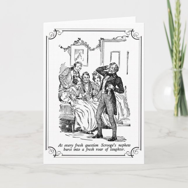 A Christmas Carol: A Fresh Roar Of Laughter Holiday Card (Front)