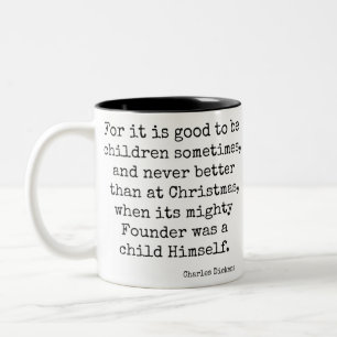 A christmas carol charles dickens book reader quot Two-Tone coffee mug