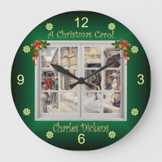 A Christmas Carol ~ Charles Dickens ~ Large Clock