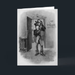 A Christmas Carol Christmas Card, Tiny Tim Holiday Card<br><div class="desc">This card features a vintage illustration of Bob Cratchit carrying his son,  Tiny Tim. From the book A Christmas Carol by Dickens.</div>