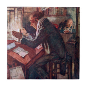A Christmas Carol: Cratchit and Scrooge Tile
