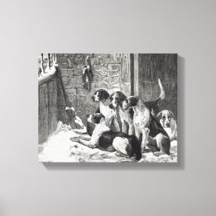 A Christmas Carol, from 'Leisure Hour', 1888 Canvas Print