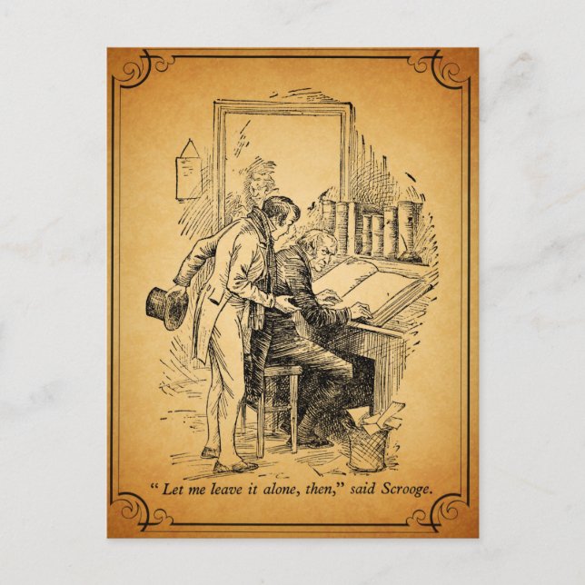 A Christmas Carol: Leave It Alone Holiday Postcard (Front)