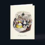 A Christmas Carol - Mr Fezziwigs' Ball Holiday Card<br><div class="desc">Vintage engraving of a scene from Charles Dickens A Christmas Carol - Mr Fezziwigs' Ball.</div>