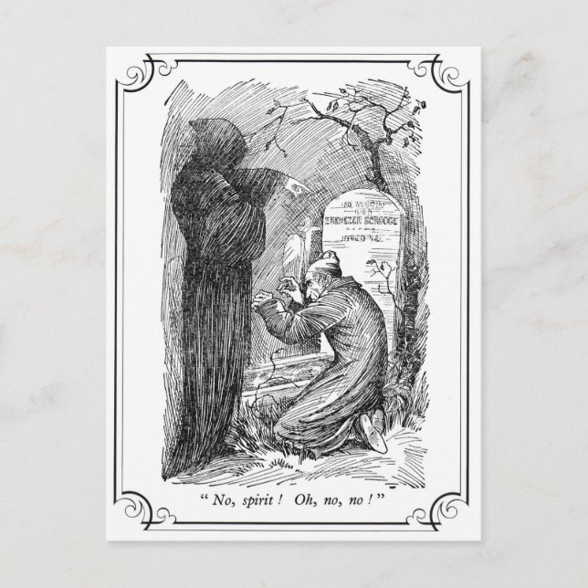 A Christmas Carol: No, Spirit! Holiday Postcard (Front)