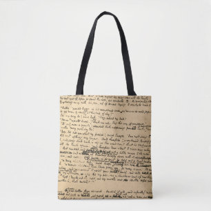 A Christmas Carol Original Manuscript Tote Bag