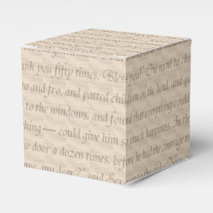 A Christmas Carol Quote Favour Box