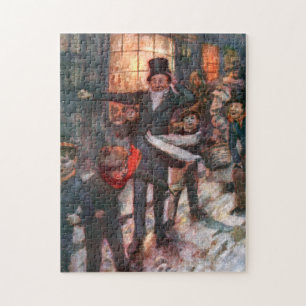 A Christmas Carol: The Clerk  & Kids Jigsaw Puzzle