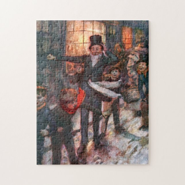 A Christmas Carol: The Clerk  & Kids Jigsaw Puzzle (Vertical)