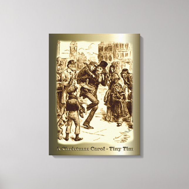 A Christmas Carol - Tiny Tim Canvas Print (Front)
