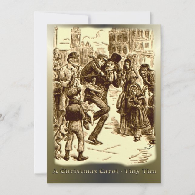 A Christmas Carol - Tiny Tim Holiday Card (Front)