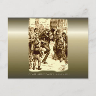 A Christmas Carol - Tiny Tim Holiday Postcard