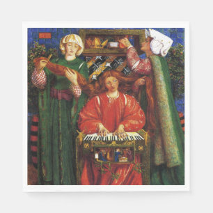 A Christmas Carol (Xmas) (Dante Gabriel Rossetti) Napkin
