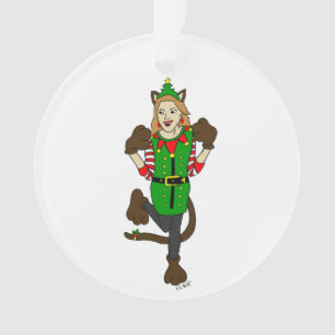 a Christmas catgirl       Ornament