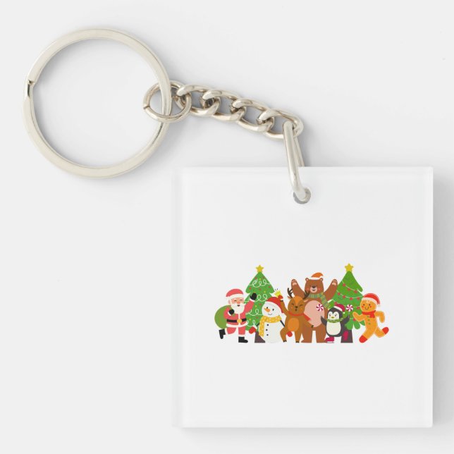 A Christmas Character Crew Key Ring (Front)