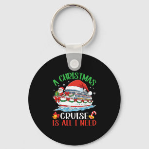 A Christmas Cruise Santa Clause With Presents Vaca Key Ring
