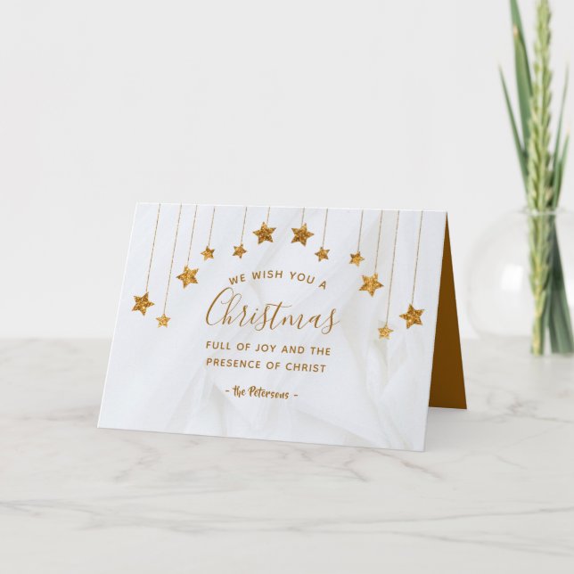 A Christmas Full of Joy and the presence of Christ Holiday Card (Front)