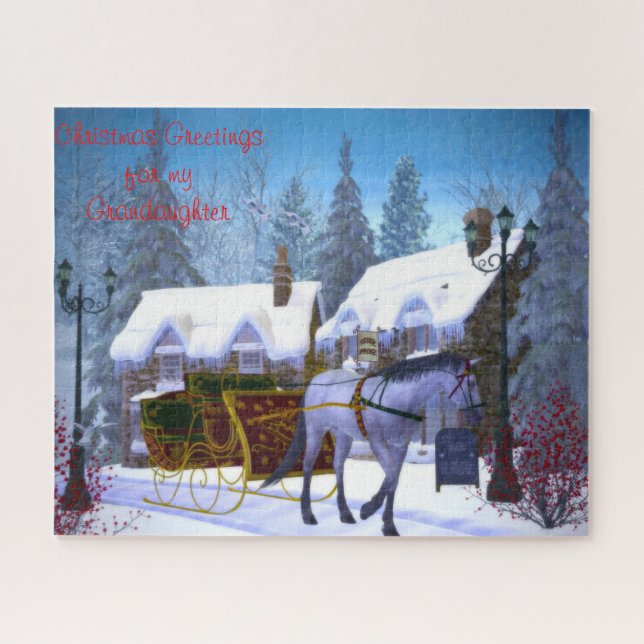 A Christmas Gift for My Granddaughter. Jigsaw Puzzle (Horizontal)