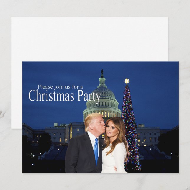 A Christmas invitation from Donald and Melania (Front/Back)