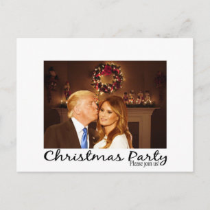 A Christmas invitation from Donald and Melania Postcard