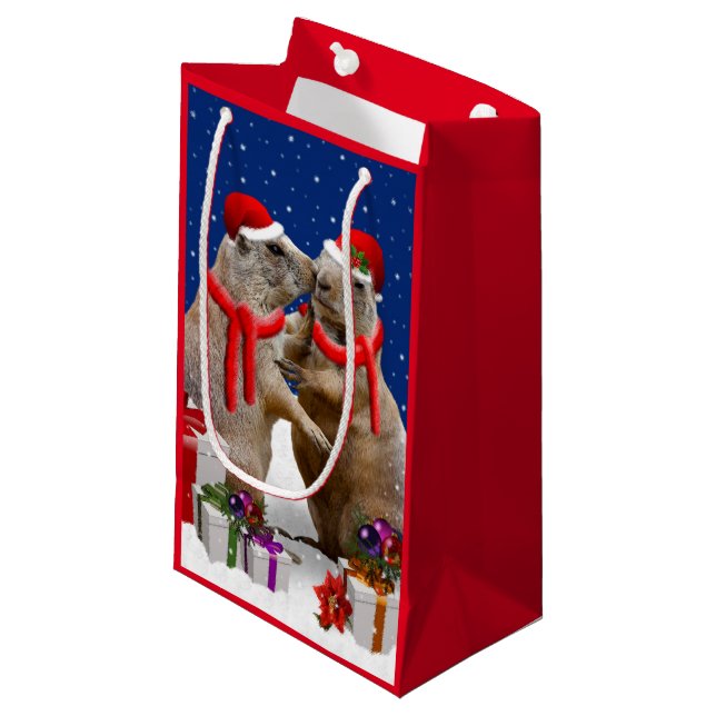 A Christmas Kiss Gift Bag (Front Angled)