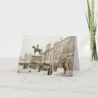 A Christmas Market in Am Hof Vienna Holiday Card