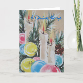 A Christmas Message Holiday Card