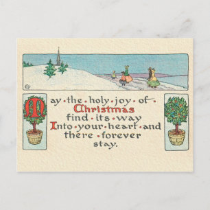 A CHRISTMAS MESSAGE POSTCARD
