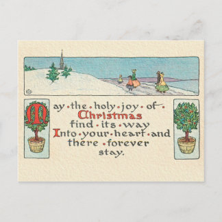 A CHRISTMAS MESSAGE POSTCARD