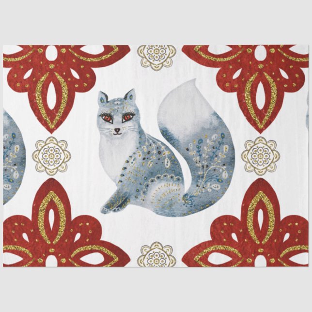 A Christmas Nordic Tile Series Design 15 Tissue Paper (Front)