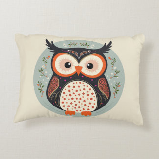 a Christmas owl Decorative Cushion