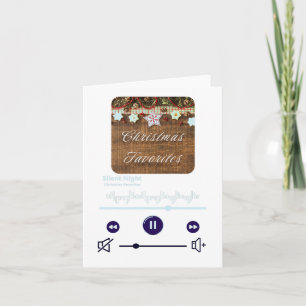 A Christmas Playlist (Transparent) Card