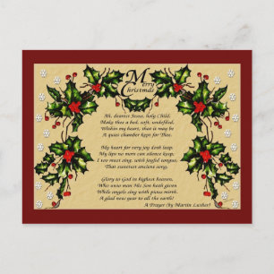 A Christmas Prayer Holiday Postcard