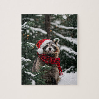 A Christmas Racoon Jigsaw Puzzle