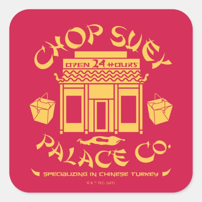 A Christmas Story | Chop Suey Palace Co. Square Sticker (Front)