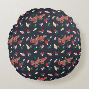 A Christmas Story Christmas Lights Pattern Round Cushion