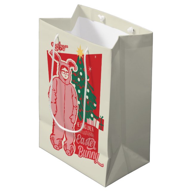 A Christmas Story | Deranged Easter Bunny Medium Gift Bag (Front Angled)