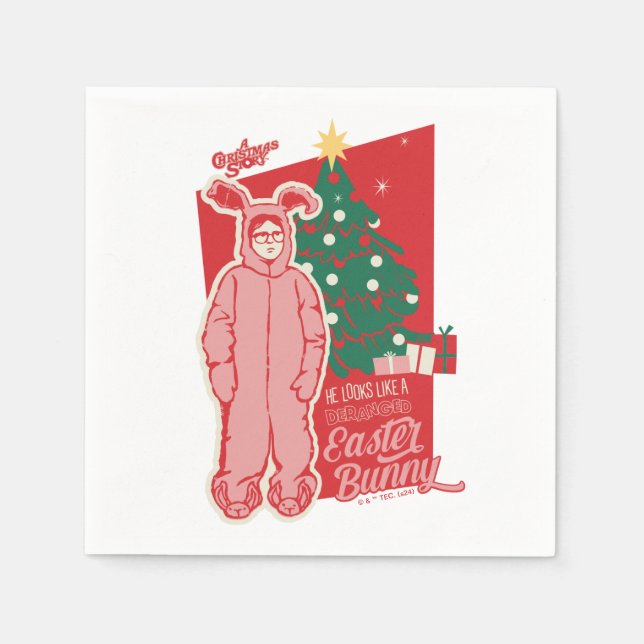 A Christmas Story | Deranged Easter Bunny Napkin (Front)
