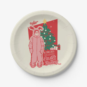 A Christmas Story Deranged Easter Bunny Paper Plate