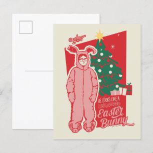A Christmas Story   Deranged Easter Bunny Postcard